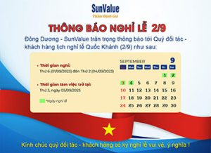 nghỉ lễ quốc khánh, cty dông dương