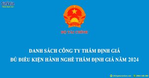 công ty thẩm định giá 2024, doanh nghiệp thẩm định giá, bộ tài chính