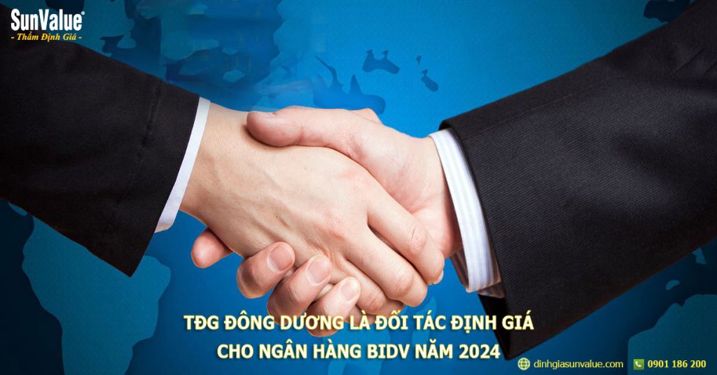 thẩm định giá đông dương, sunvalue, ngân hàng bidv, hợp tác thẩm định giá