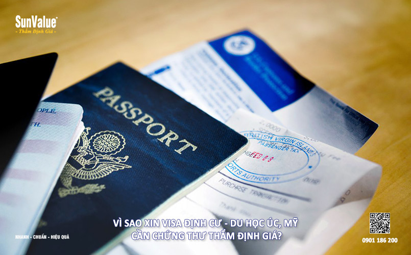 định giá du hoc, visa định cư Úc, thẩm định giá chứng minh tài chính, chứng thư thẩm định giá