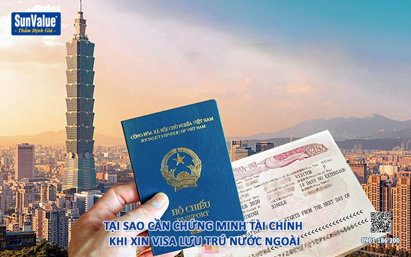 chứng minh tài chính, xin visa, thẩm định giá tài sản