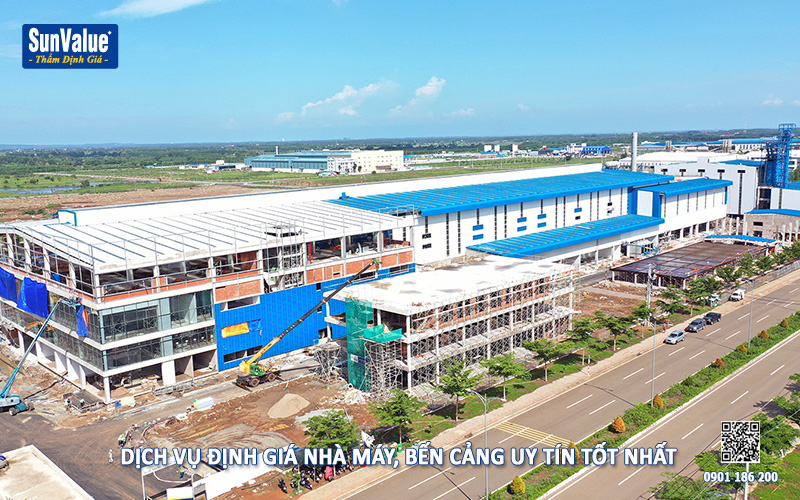 thẩm định giá nhà máy, dịch vụ định giá bến cảng, định giá dự án đầu tư nhà máy, định giá dự án logistics