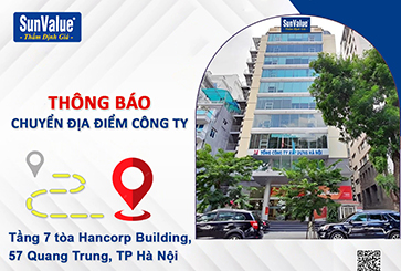 thẩm định giá đông dương, chuyển văn phòng, cty thẩm định giá