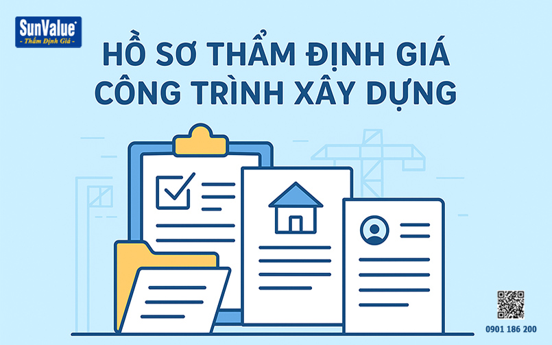 hồ sơ định giá, định giá công trình, hồ sơ thẩm định giá công trình