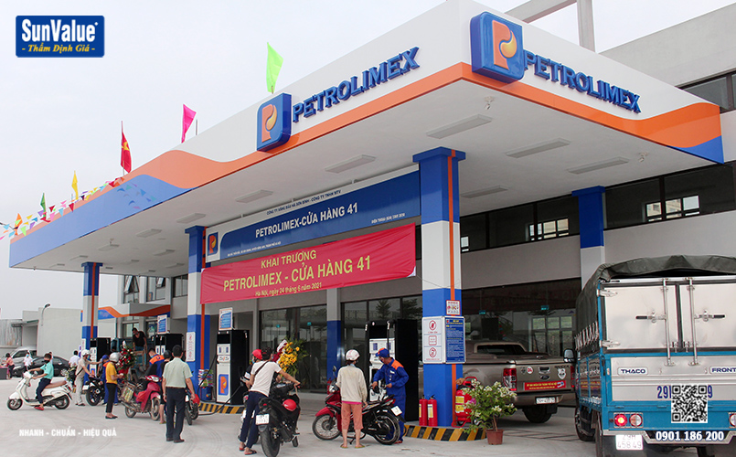 thẩm định giá trạm xăng, định giá cây xăng, định gia vay vốn ngân hàng