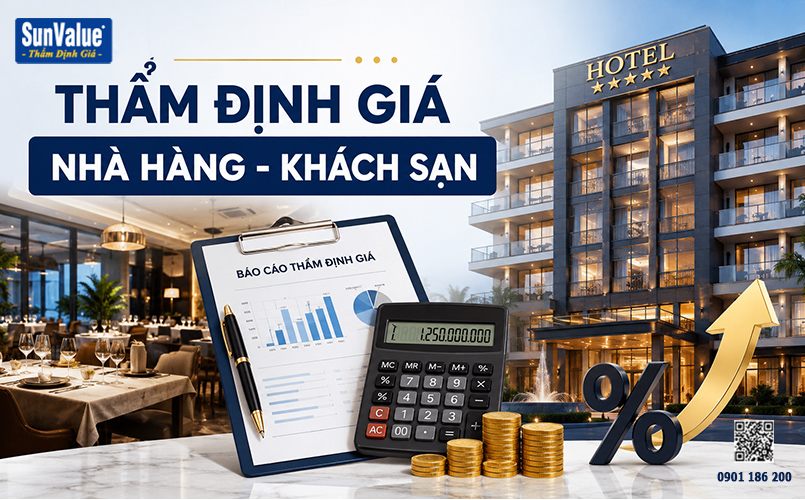 phí thẩm định giá nhà hàng, định giá nhà hàng khách sạn, thẩm định giá doanh nghiệp 