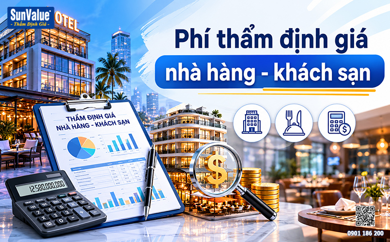 phí thẩm định giá nhà hàng, định giá nhà hàng khách sạn, thẩm định giá doanh nghiệp 