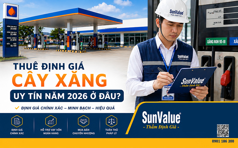thẩm định giá cây xăng, định giá trạm xăng dầu, thẩm định giá trị trạm xăng