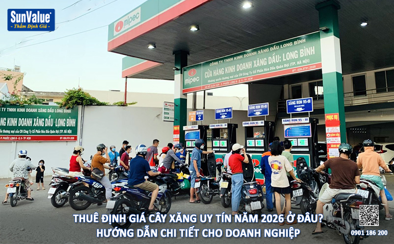 thẩm định giá cây xăng, định giá trạm xăng dầu, thẩm định giá trị trạm xăng