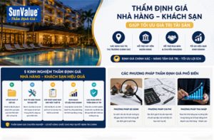 thẩm định giá khách sạn, định giá nhà hàng, dịch vụ định giá doanh nghiệp