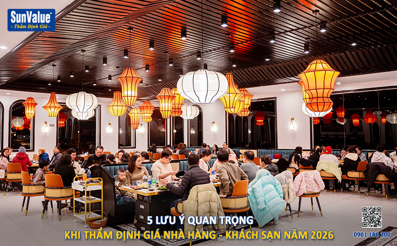 thẩm định giá nhà hàng, định giá khách sạn, công ty thẩm định giá